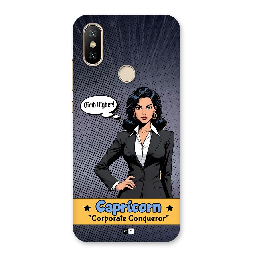 Conqueror Capricorn Back Case for Mi A2