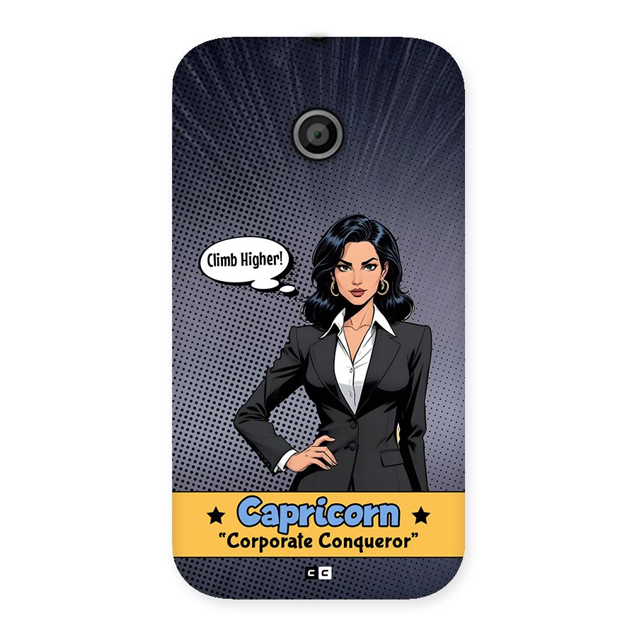 Conqueror Capricorn Back Case for Moto E
