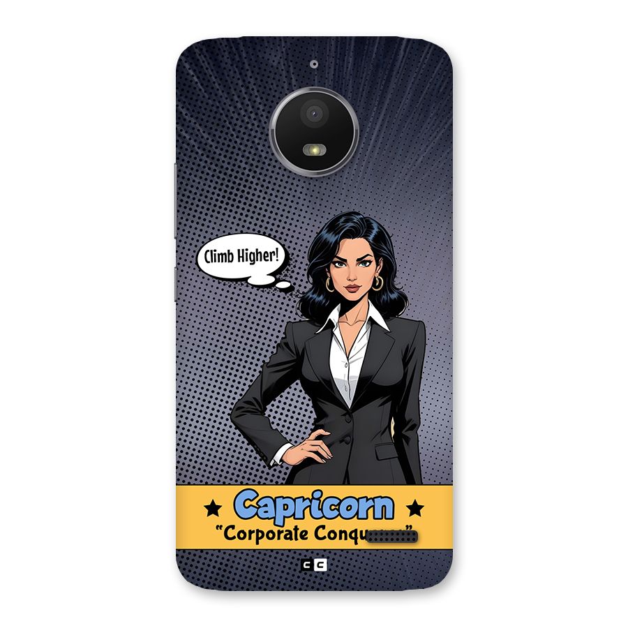 Conqueror Capricorn Back Case for Moto E4