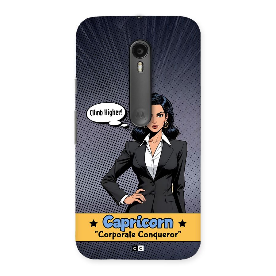 Conqueror Capricorn Back Case for Moto G3