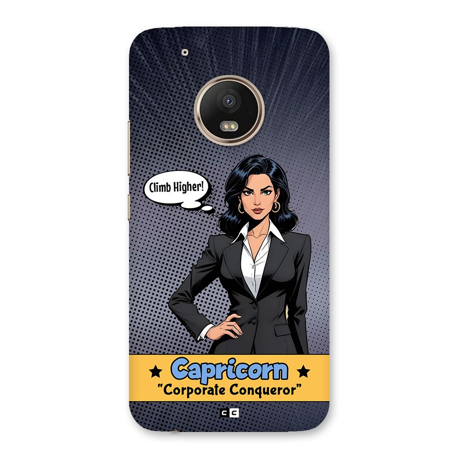 Conqueror Capricorn Back Case for Moto G5 Plus