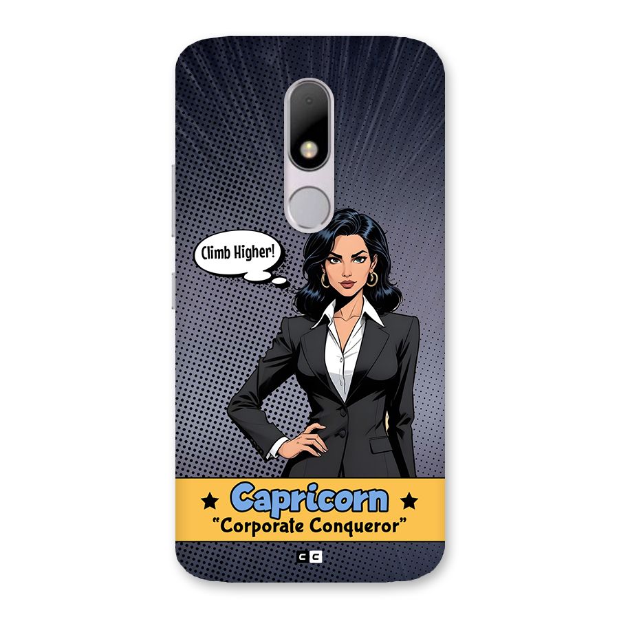Conqueror Capricorn Back Case for Moto M
