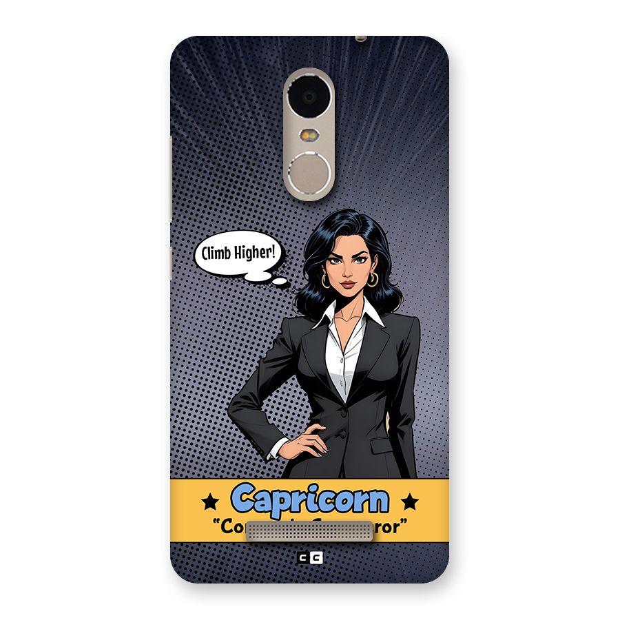 Conqueror Capricorn Back Case for Redmi Note 3