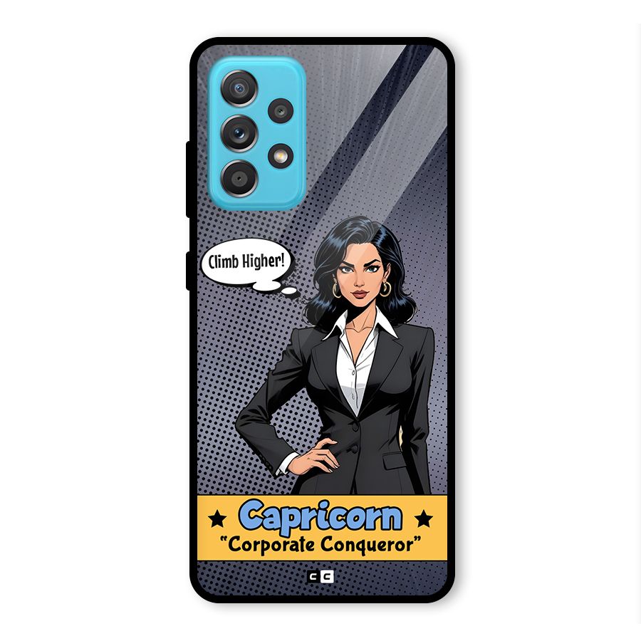 Conqueror Capricorn Glass Back Case for Galaxy A52