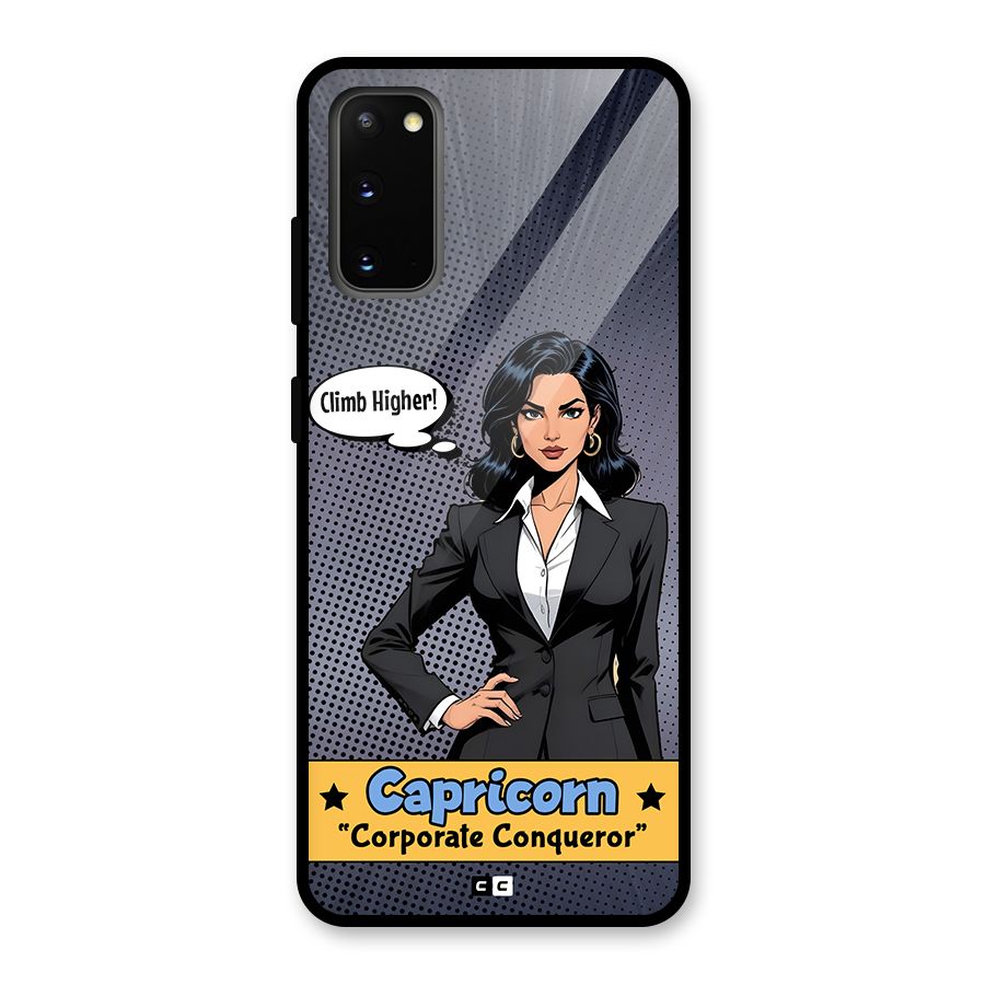 Conqueror Capricorn Glass Back Case for Galaxy S20