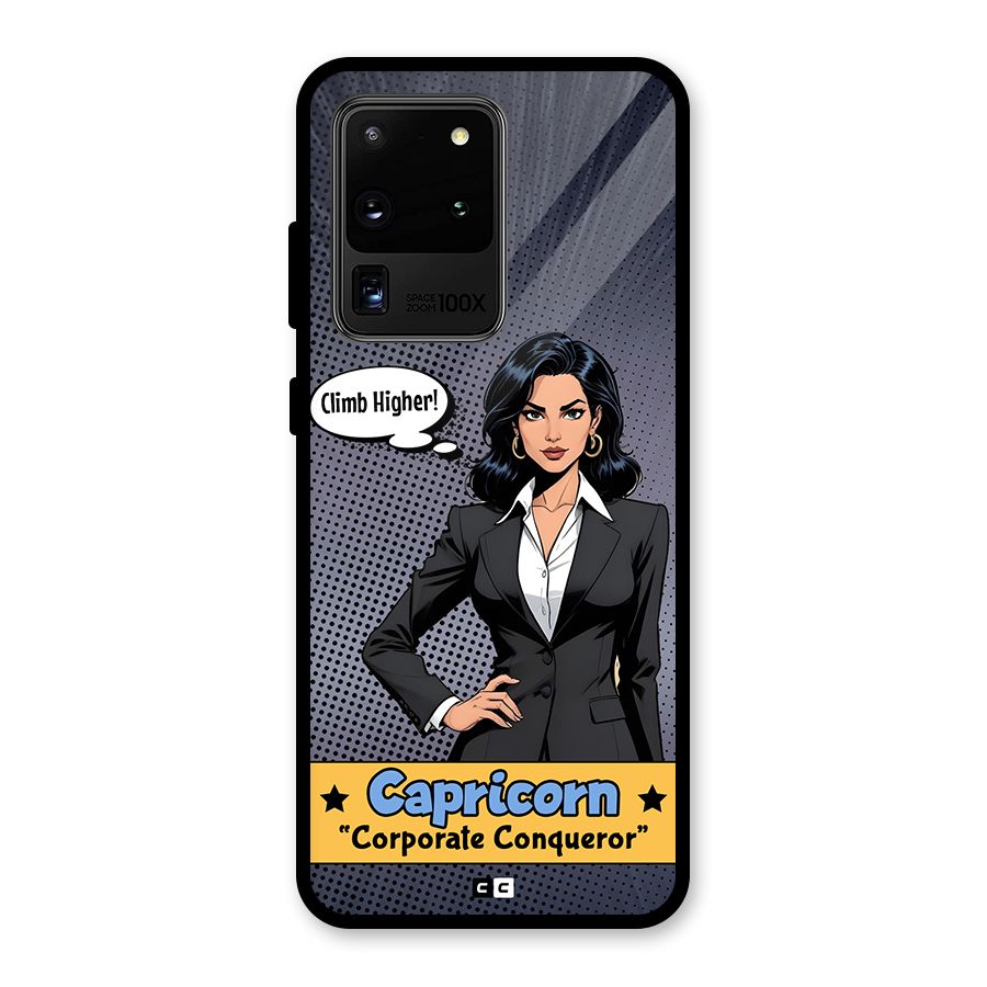 Conqueror Capricorn Glass Back Case for Galaxy S20 Ultra