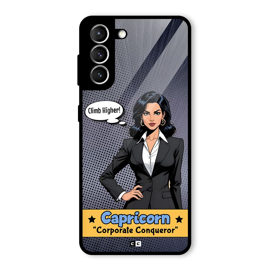 Conqueror Capricorn Glass Back Case for Galaxy S21 5G