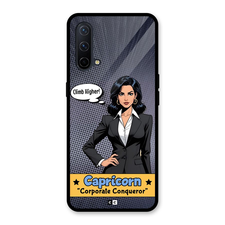 Conqueror Capricorn Glass Back Case for OnePlus Nord CE 5G