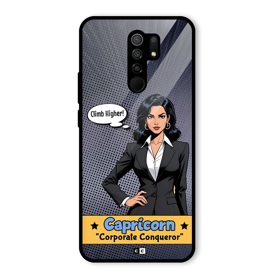 Conqueror Capricorn Glass Back Case for Poco M2
