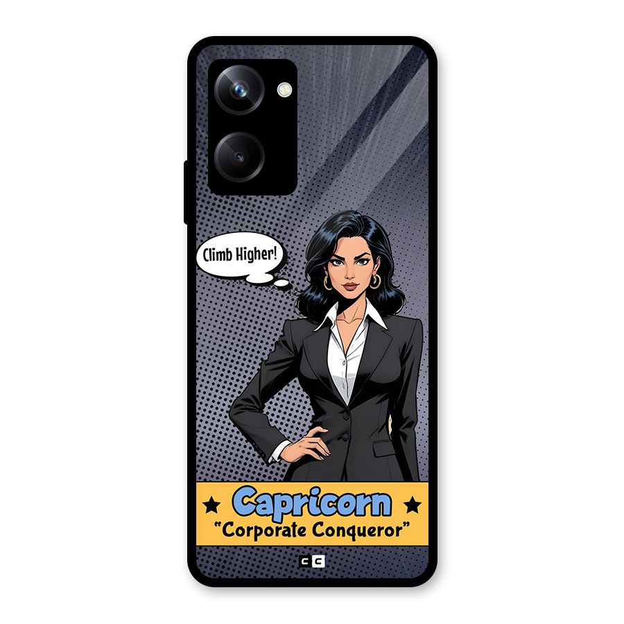 Conqueror Capricorn Glass Back Case for Realme 10 Pro