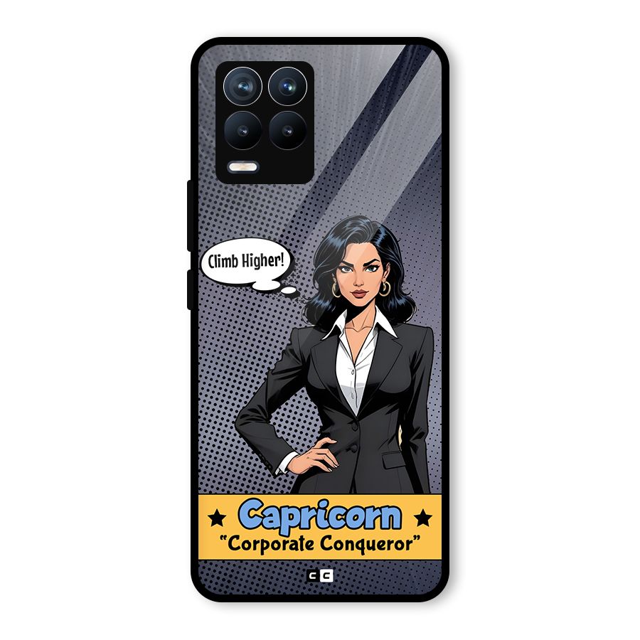 Conqueror Capricorn Glass Back Case for Realme 8 Pro