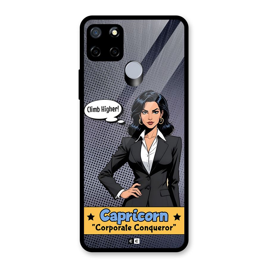 Conqueror Capricorn Glass Back Case for Realme C12