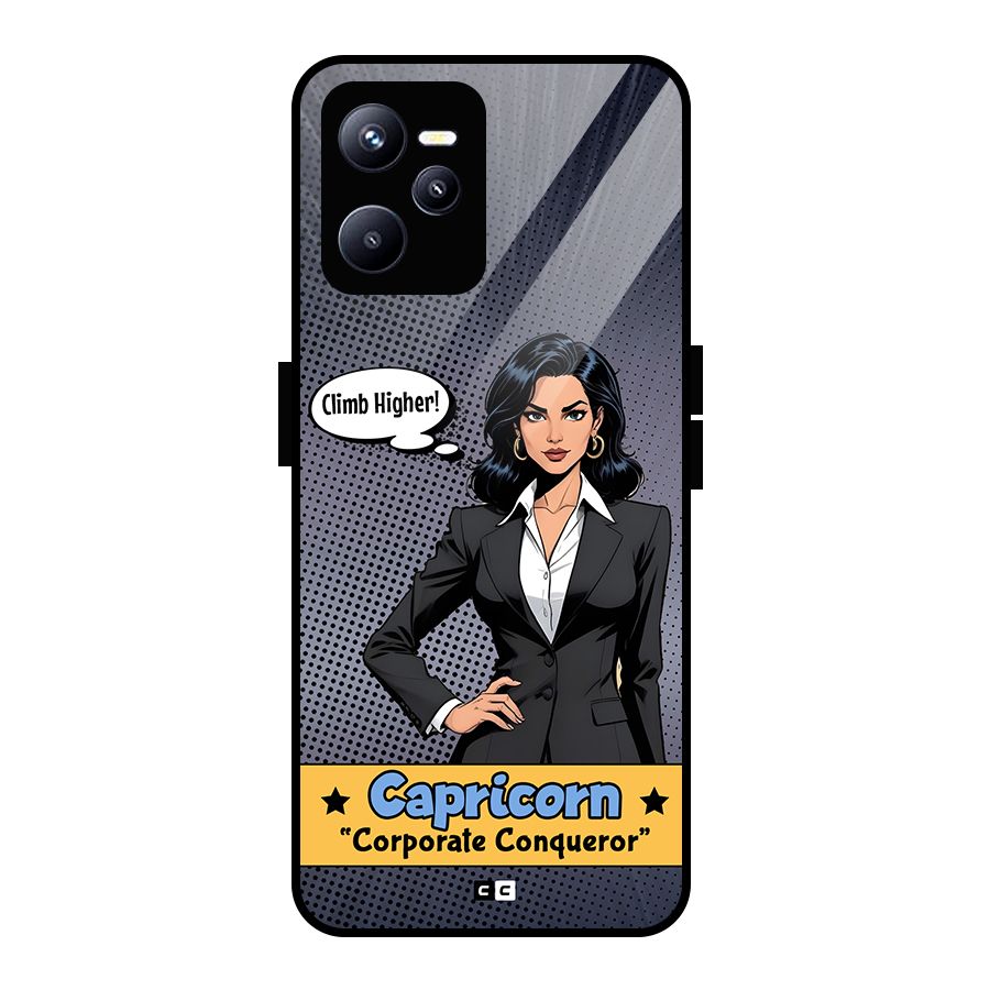 Conqueror Capricorn Glass Back Case for Realme C35