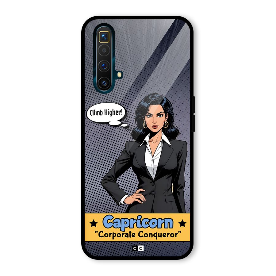 Conqueror Capricorn Glass Back Case for Realme X3 SuperZoom