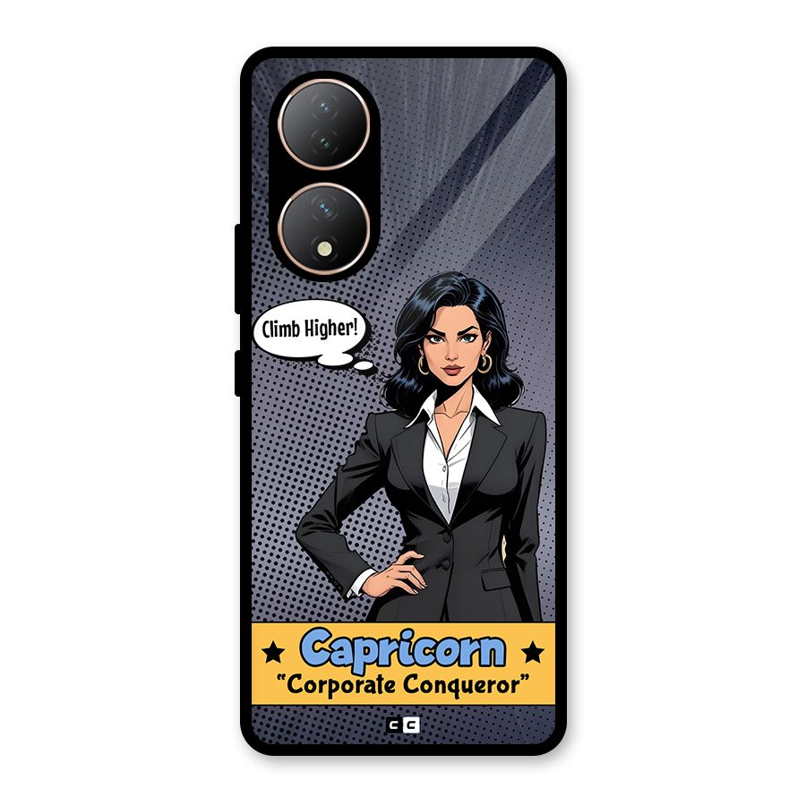Conqueror Capricorn Glass Back Case for Vivo T2