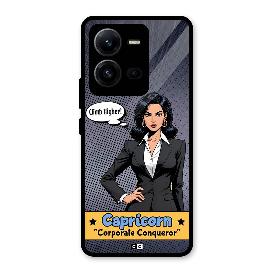 Conqueror Capricorn Glass Back Case for Vivo V25