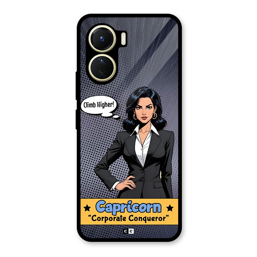 Conqueror Capricorn Glass Back Case for Vivo Y16