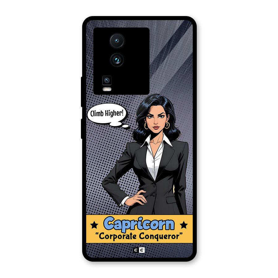 Conqueror Capricorn Glass Back Case for Vivo iQOO Neo 7 Pro
