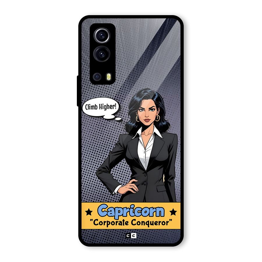 Conqueror Capricorn Glass Back Case for Vivo iQOO Z3