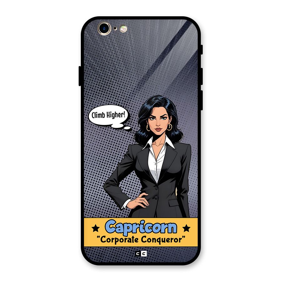 Conqueror Capricorn Glass Back Case for iPhone 6 6S