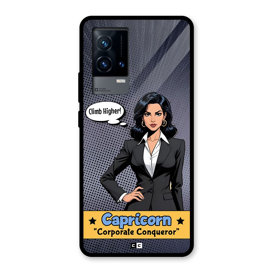 Conqueror Capricorn Glass Back Case for iQOO 9 5G
