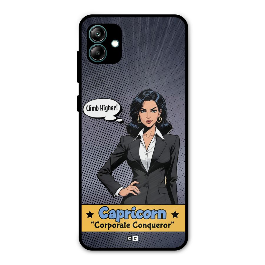 Conqueror Capricorn Metal Back Case for Galaxy A04