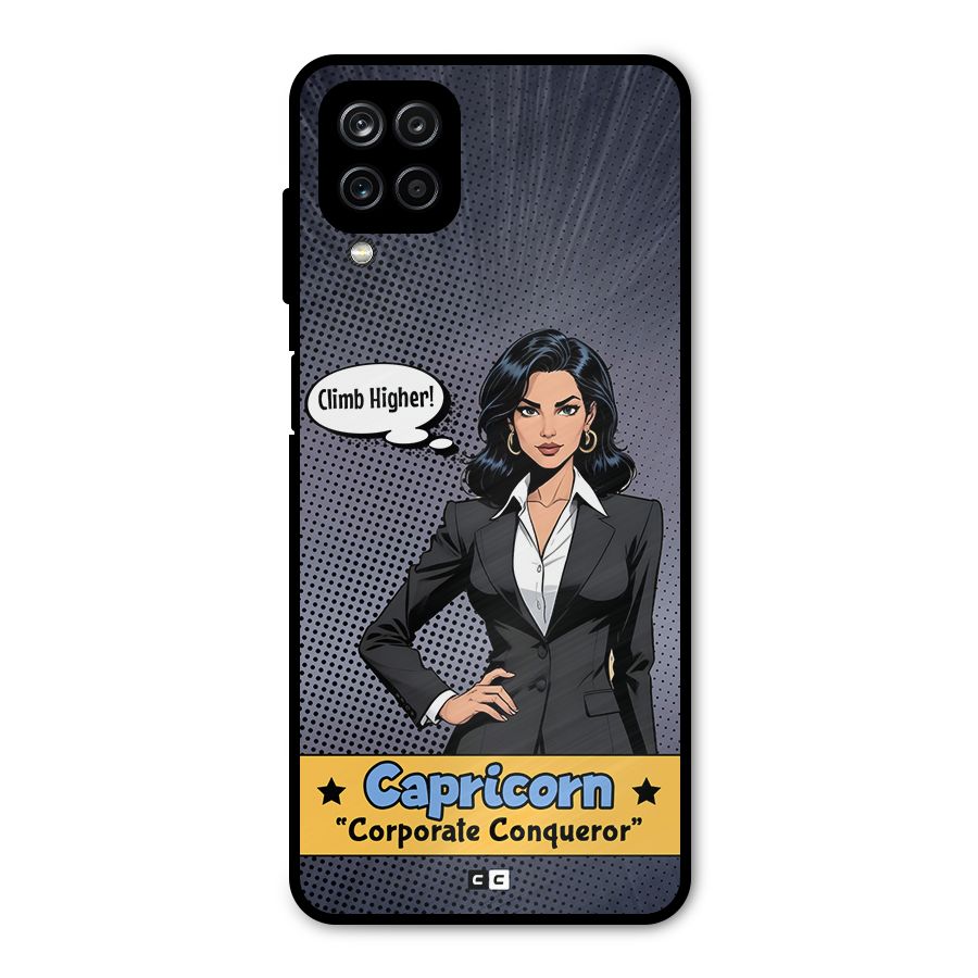 Conqueror Capricorn Metal Back Case for Galaxy A12