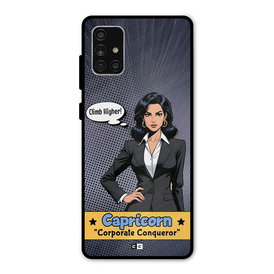 Conqueror Capricorn Metal Back Case for Galaxy A71