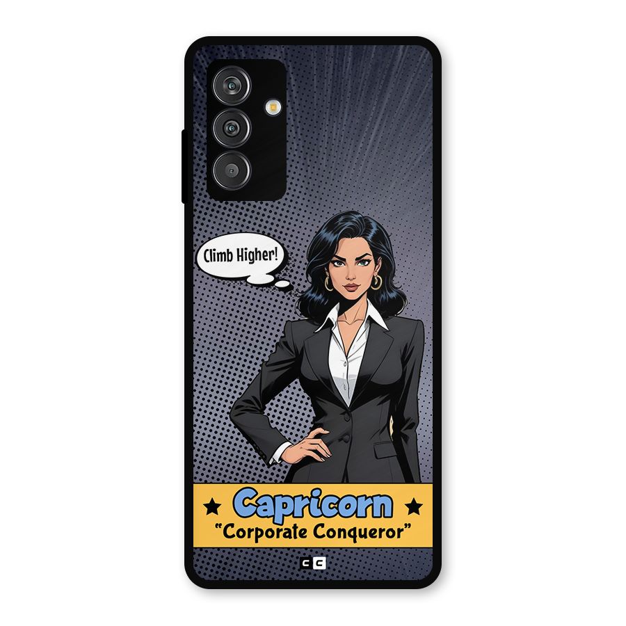 Conqueror Capricorn Metal Back Case for Galaxy F13