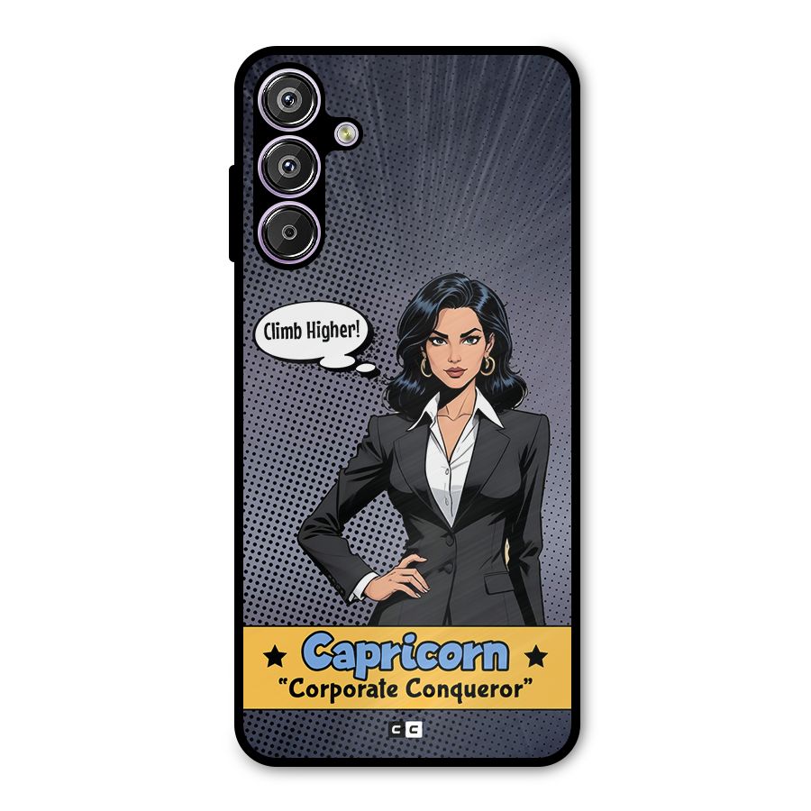 Conqueror Capricorn Metal Back Case for Galaxy F15