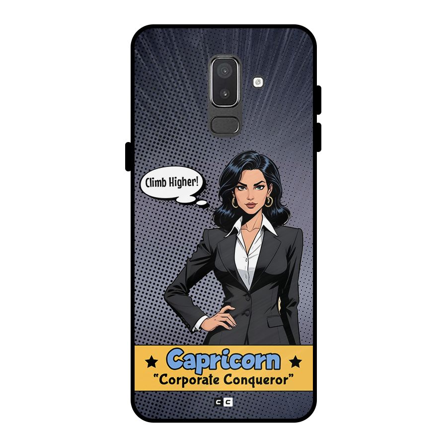 Conqueror Capricorn Metal Back Case for Galaxy On8 (2018)