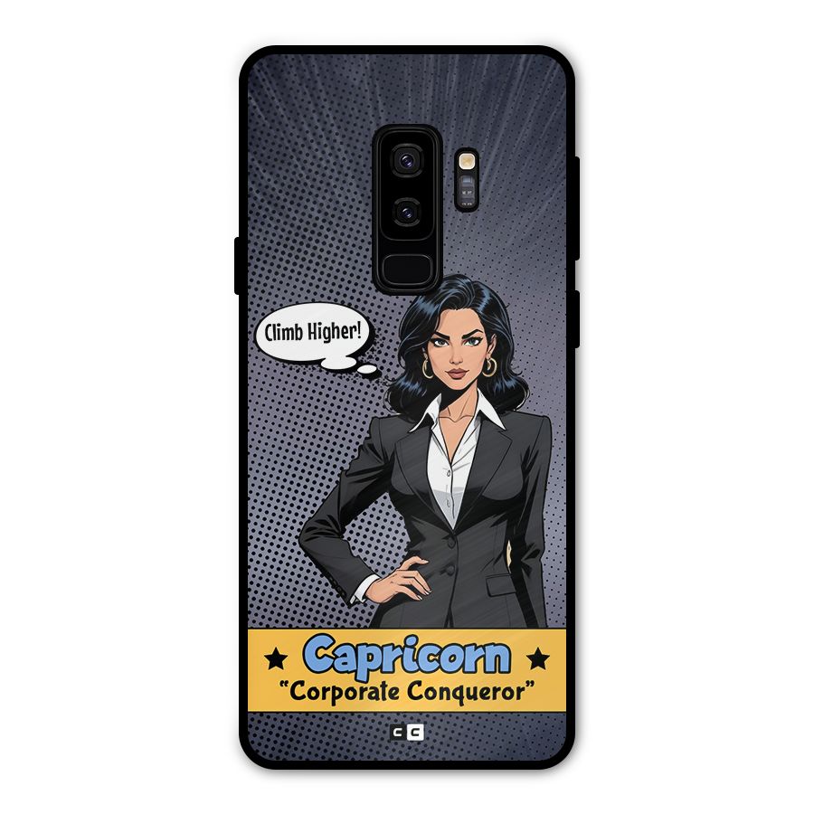 Conqueror Capricorn Metal Back Case for Galaxy S9 Plus