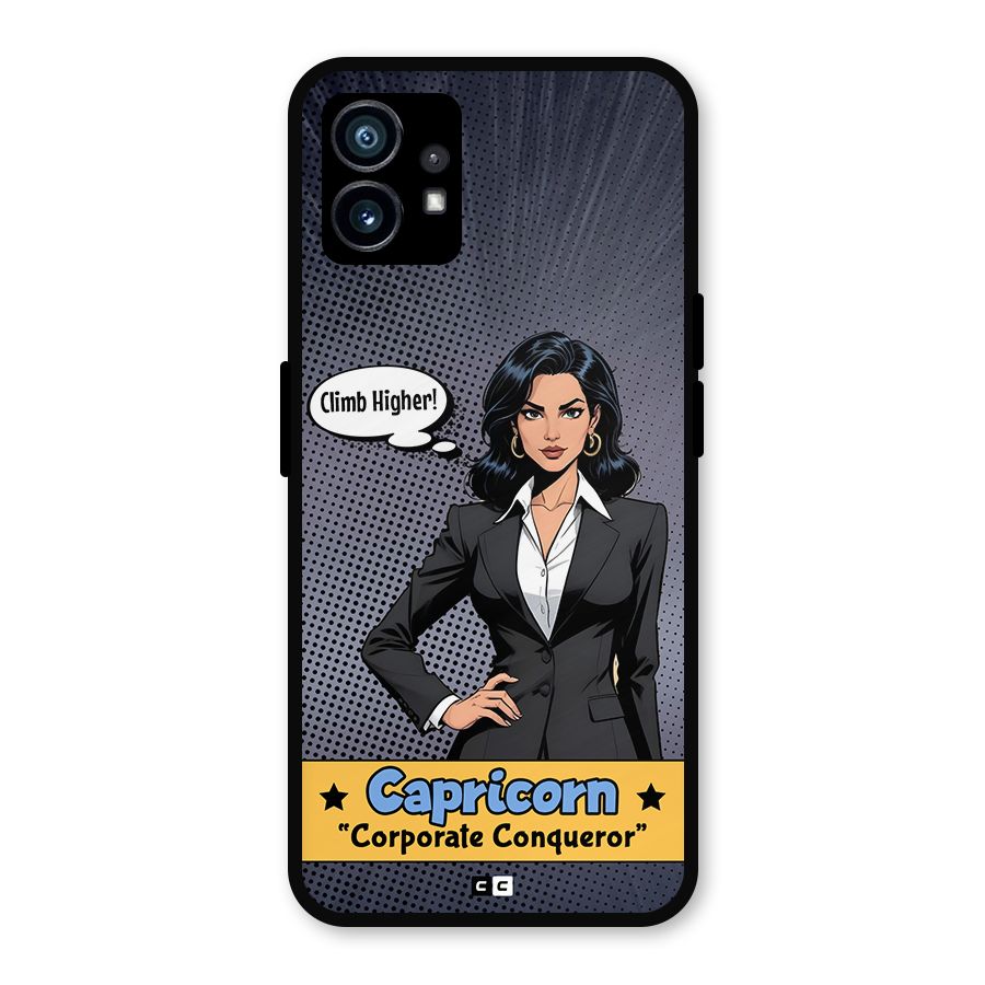 Conqueror Capricorn Metal Back Case for Nothing Phone 1
