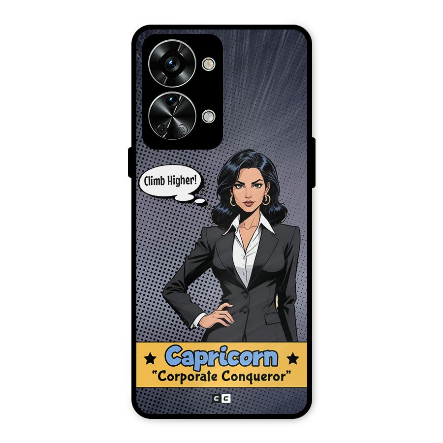 Conqueror Capricorn Metal Back Case for OnePlus Nord 2T