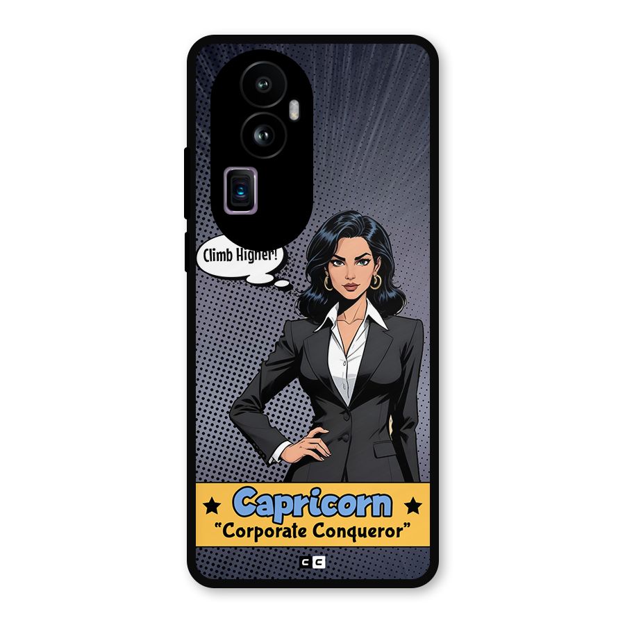 Conqueror Capricorn Metal Back Case for Oppo Reno10 Pro Plus