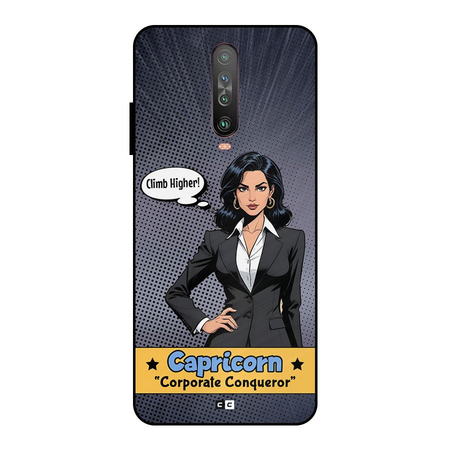 Conqueror Capricorn Metal Back Case for Poco X2