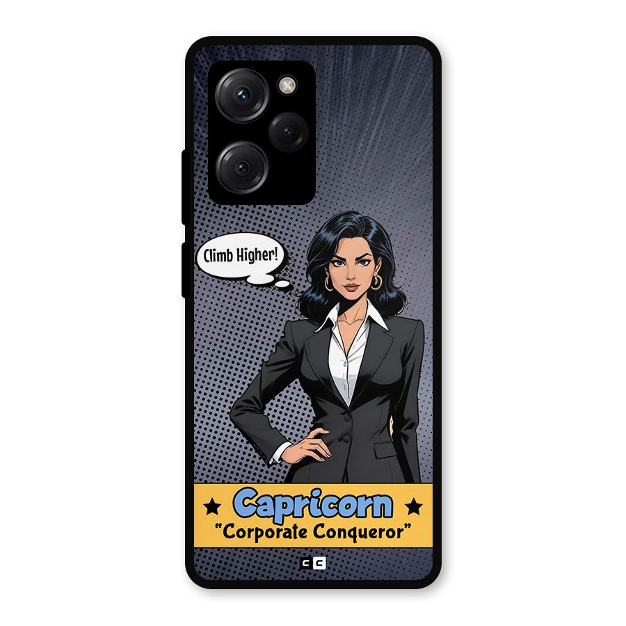 Conqueror Capricorn Metal Back Case for Poco X5 Pro