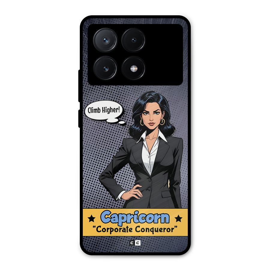 Conqueror Capricorn Metal Back Case for Poco X6 Pro