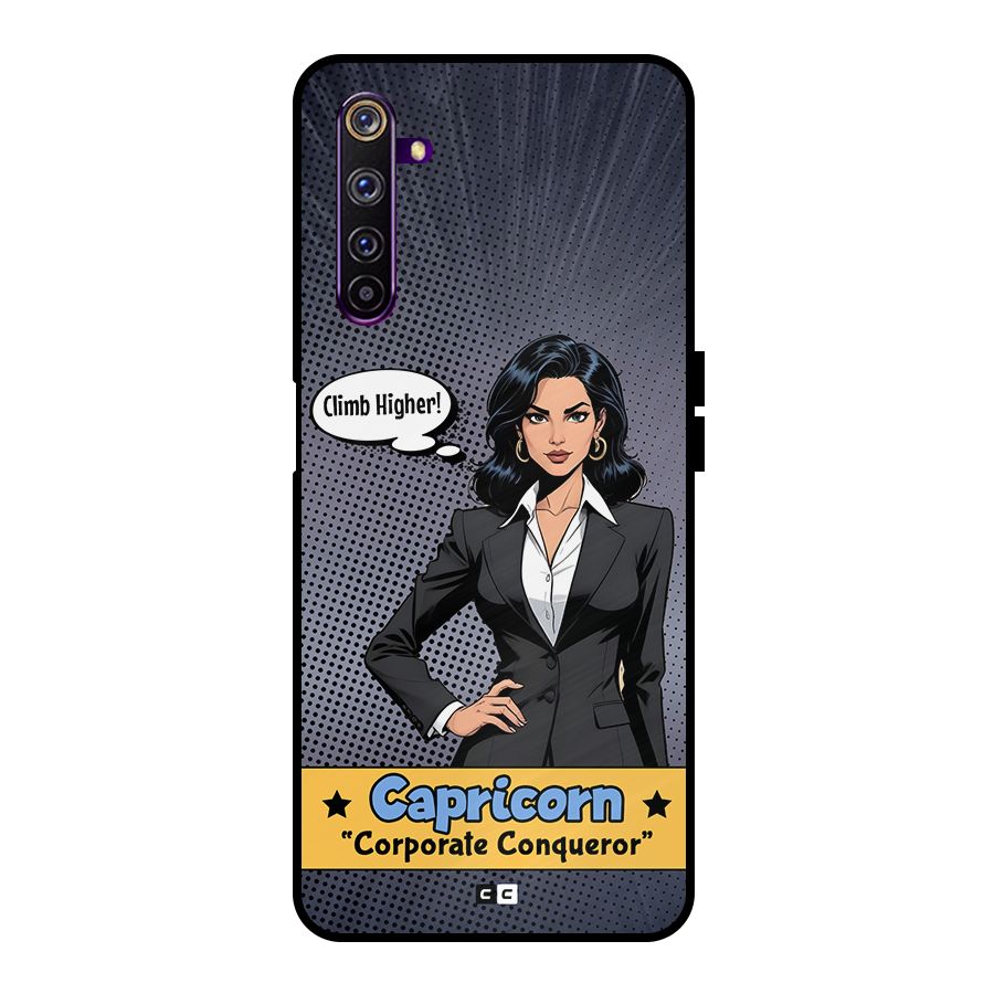 Conqueror Capricorn Metal Back Case for Realme 6 Pro