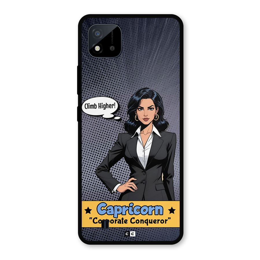 Conqueror Capricorn Metal Back Case for Realme C11 2021