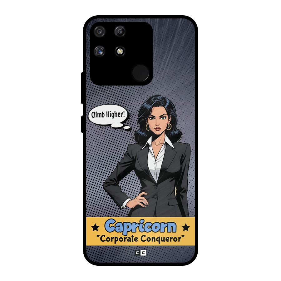 Conqueror Capricorn Metal Back Case for Realme Narzo 50A