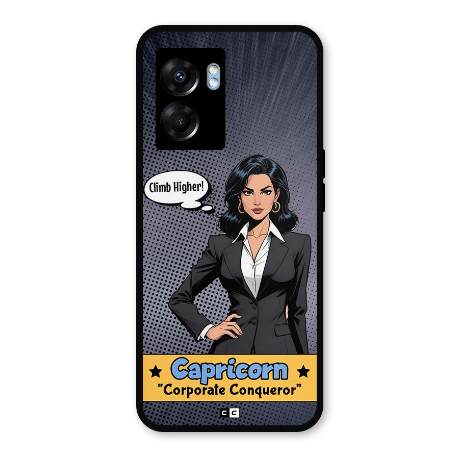 Conqueror Capricorn Metal Back Case for Realme Narzo 50 5G