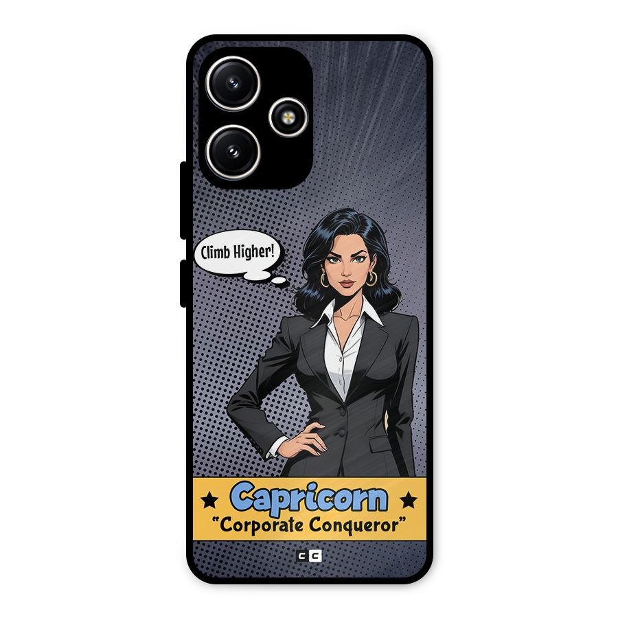 Conqueror Capricorn Metal Back Case for Redmi 12 5G