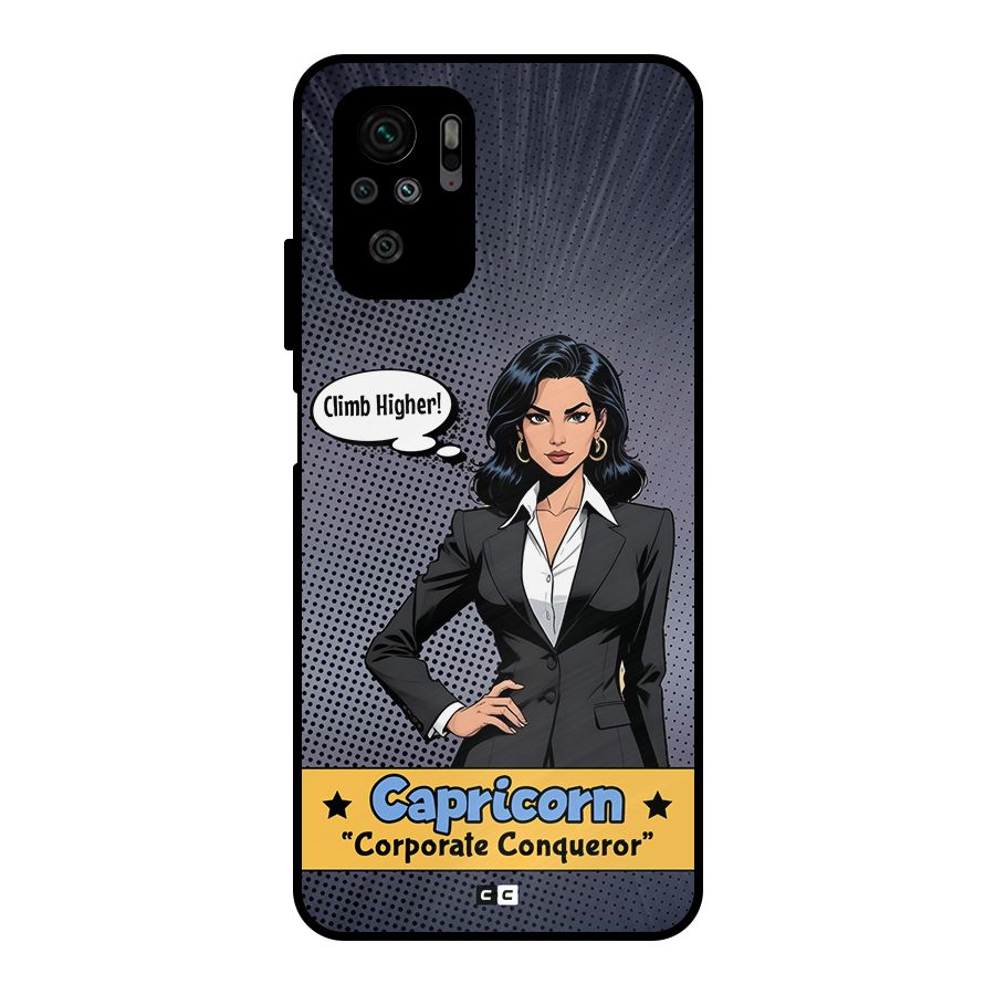 Conqueror Capricorn Metal Back Case for Redmi Note 11 SE