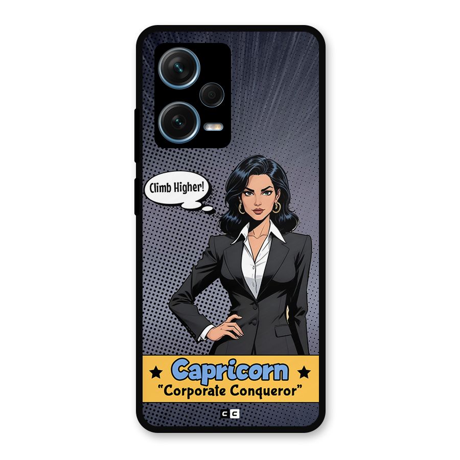 Conqueror Capricorn Metal Back Case for Redmi Note 12 Pro Plus 5G