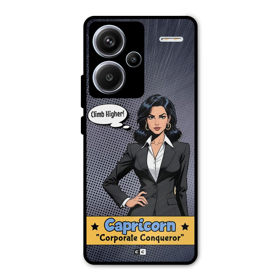 Conqueror Capricorn Metal Back Case for Redmi Note 13 Pro Plus