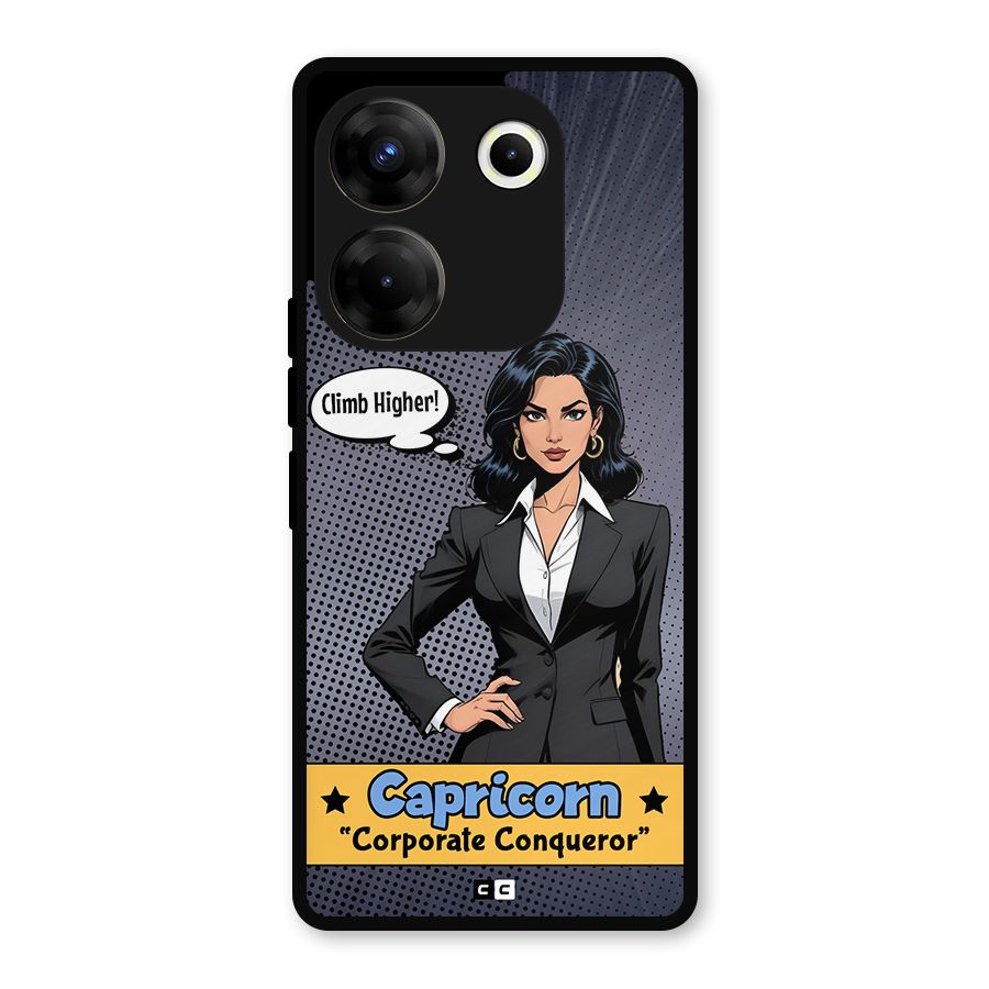 Conqueror Capricorn Metal Back Case for Tecno Camon 20