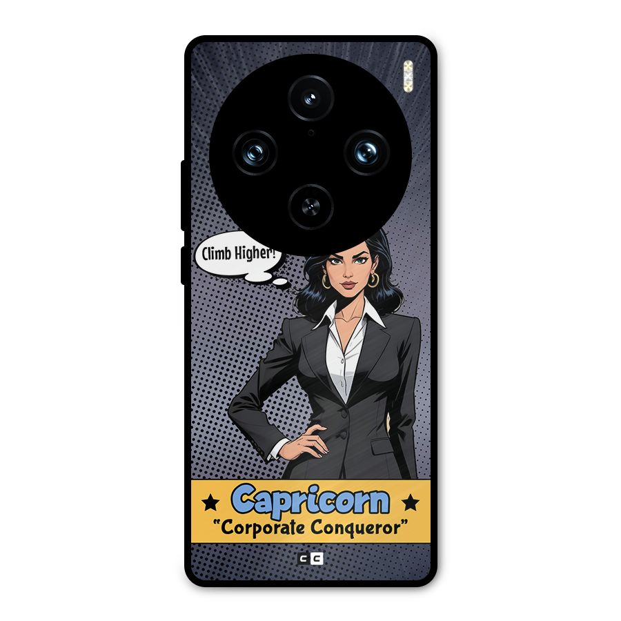 Conqueror Capricorn Metal Back Case for Vivo X100 Pro