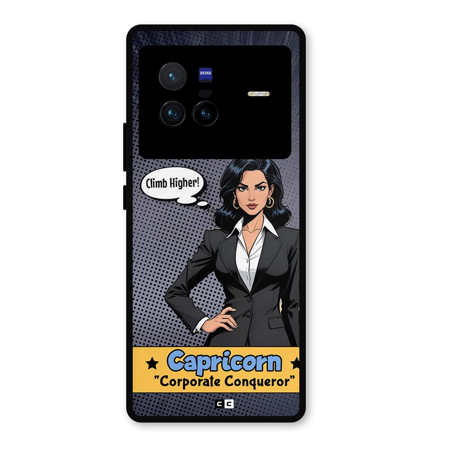 Conqueror Capricorn Metal Back Case for Vivo X80