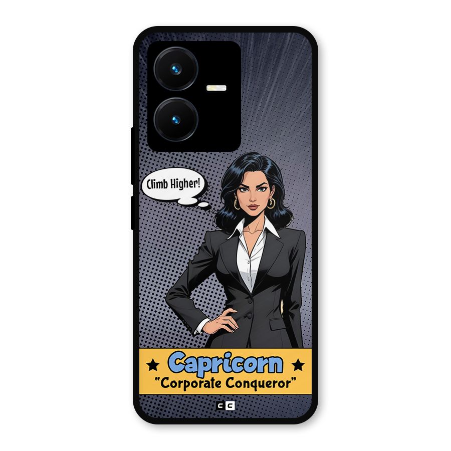 Conqueror Capricorn Metal Back Case for Vivo Y22